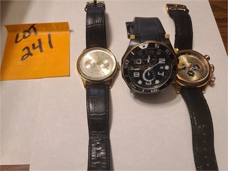 3 Men's Invicta Watches