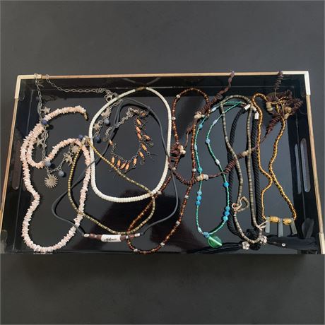 Vintage Art Deco/Bohemian/Southwest-Style Trade Bead Necklace Lot