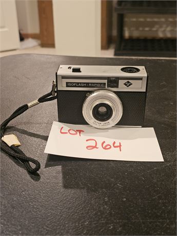 ISO-Flash- Rapid C 35MM Camera 24x24 Square Image Year 1960