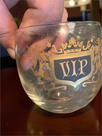 MCM VIP Roly Poly Cocktail Glass Barware Set