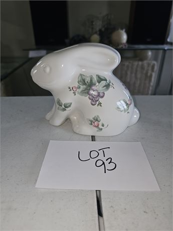 Pfaltzgraff Garden Party Bunny Bank