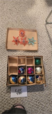 Vintage Christmas Spinners, Ornaments