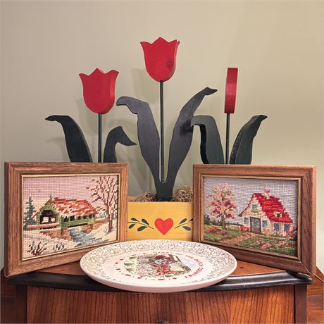 Decorator's Bundle with Wood Tulips and More