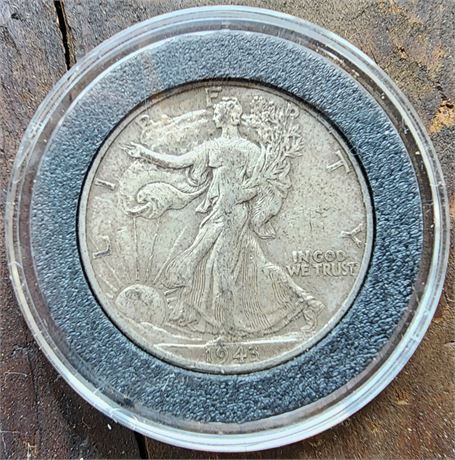 1943 Walking Liberty Silver Dollar