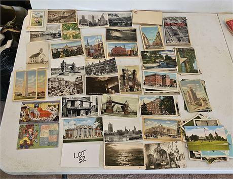 1940-1950's US. Postcard Lot- Mixed Themes & Style