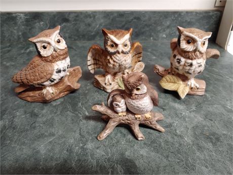 Ceramic Owl Lot