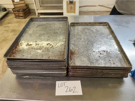 Metal Tray Lot Over 25 Trays