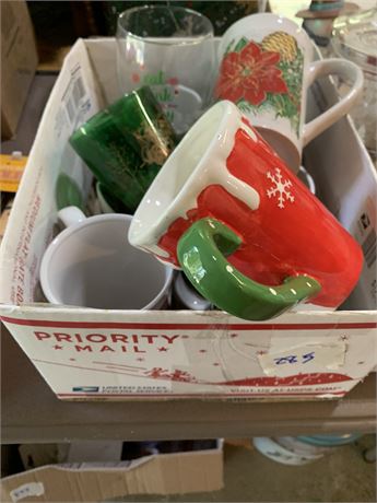 Christmas Coffee Mug Lot Misc Styles & Types