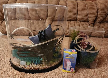 2 Small Aquariums