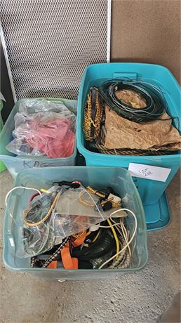 Misc Garage Bungee Cords, Rope, Twine, Gloves & More