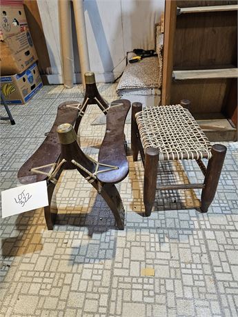 Camel Saddle & Small Foot Stool