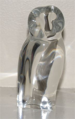 Glass Owl Paperweight