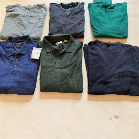 Men's Long Sleeve Shirt Lot (Sizes S-XL), Land's End, Haggar, Hanes, Sonoma