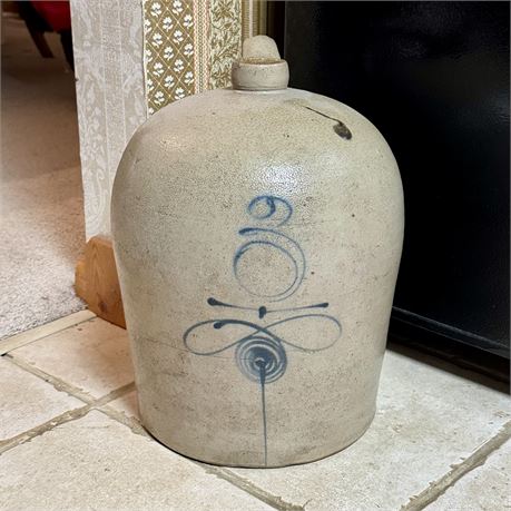Antique 3 Gallon Stoneware Jug w/ Bee Sting Mark