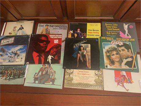 Soundtrack Albums Lot - Grease, Flashdance, The Graduate, Godspell & More