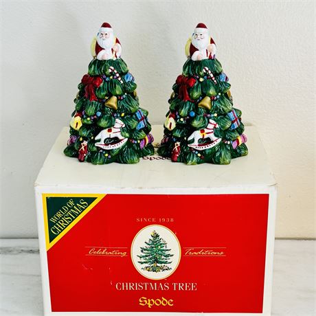 Spode Christmas Tree Salt & Pepper Set