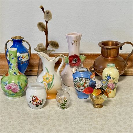Collection of Ceramic and Glass Miniatures