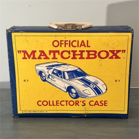 Vintage Matchbox Collector's Case with Mixed Brand Cars