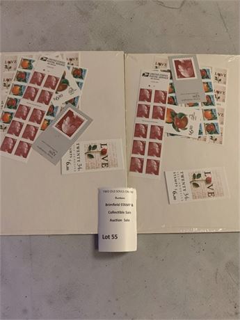 US Postal Stamps SOP Wave 3 From 2005 - George Washington, Oranges, Love