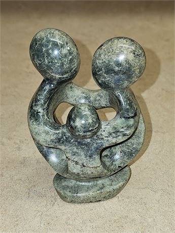 Opal Stone Family Sculpture
