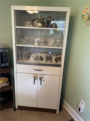 Large Metal China Cabinet