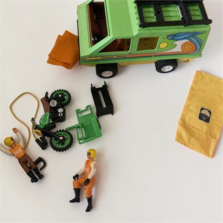 Vintage Fisher-Price Adventure People Daredevil Sport Van Set