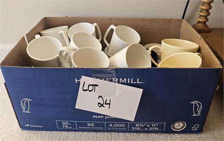 Mixed Mugs & Coffee Cup Lot