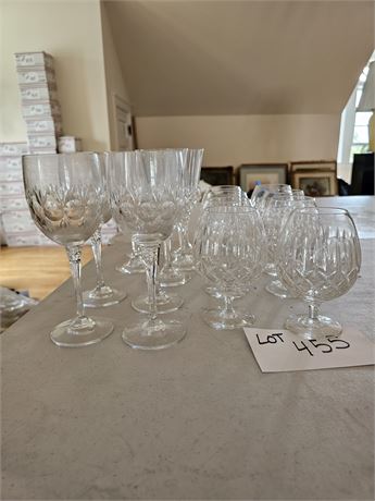 Etched & Pattern Glass Wine Glasses & Snifters