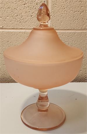 Pink Satin Candy Dish