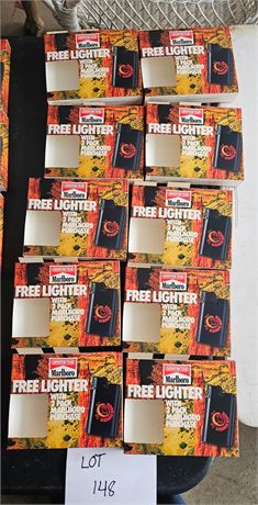 Marlboro Old Store Stock Lighter Lot x10