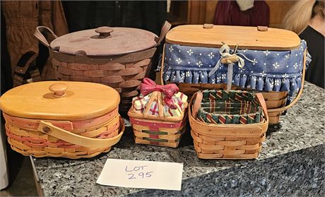 Longaberger Mixed Baskets - Sizes / Style & Year Vary