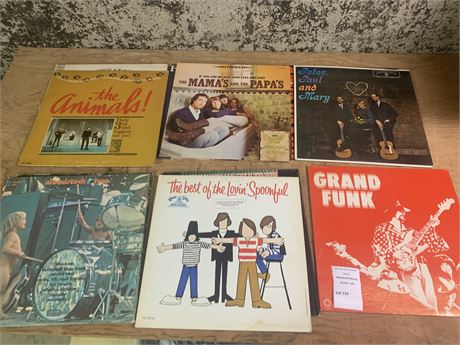 Record Album Lot - Woodstock, Grand Funk, The Mams & The Papas and More
