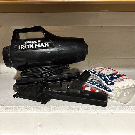 Oreck Iron Man Vacuum w/ New Filters (NO Attachments)