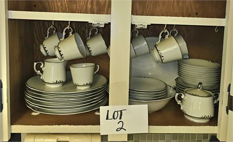 Style House Fine China Set Embassy Pattern Over 40 Pieces