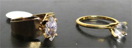 Cubic Zirconia Costume Jewelry Rings