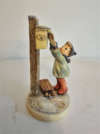 Hummel Goebel 1957 A Letter to Santa Figurine