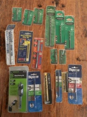 Drill Bit Lot of 17 - Hitachi, Bosch, Tapcon, Green Lee (Sealed)