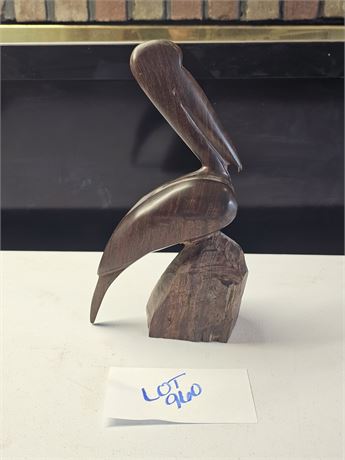 Wood Carved Pelican