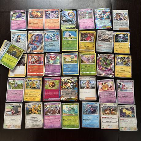 Pokemon TCG Holo and Reverse Holo 50+ Mixed Card Lot - NO Dups