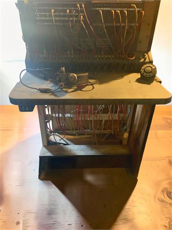 Antique Western Electric Bell System Telephone Switchboard W/Rotary Dial