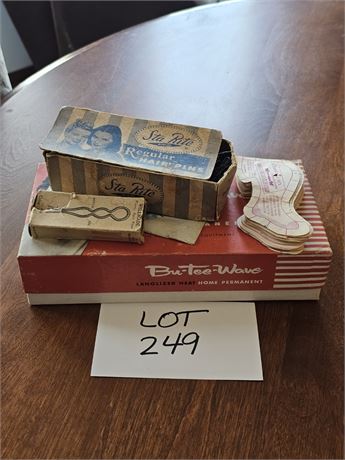 Vintage Ladies Hair Products – Bu-Tee-Wave, Hair Pins, Fashion Club Cards