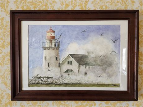 Homeowner Art~Beautiful Lighthouse Art 1