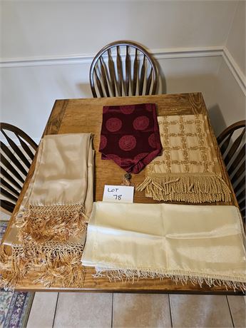 Mixed Table Runner Lot: Different Colors & Sizes