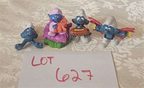 Vintage Schleich Peyo Mixed Smurf Figurines 80's Original PVC Smurfs