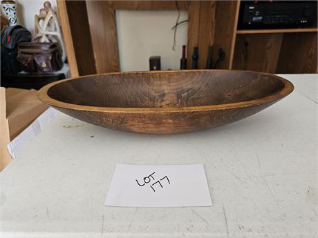 Antique Wood Batter Bowl