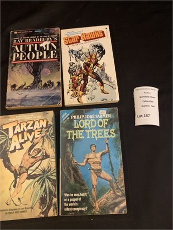 Ray Bradbury Autumn People, Star Hawks, Tarzan Alive, Lord of the Trees Book Lot
