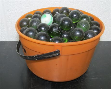 Decorative Rough Cut Green Marbles