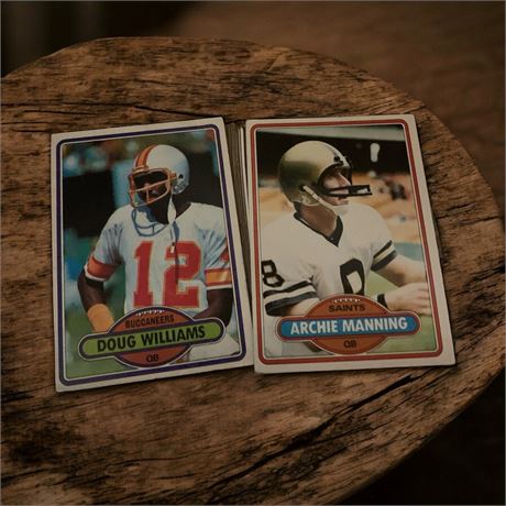 1979 and 1980 Topps Football Cards Mixed Box