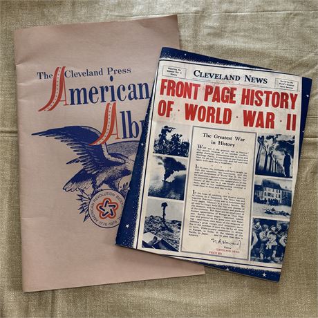 Vintage Cleveland Press & News Bicentennial & WWII Publications