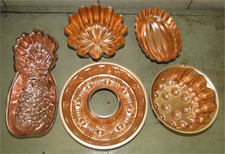 Vintage Copper Molds